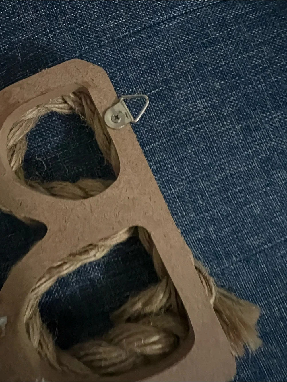 Beach jute rope wall decor